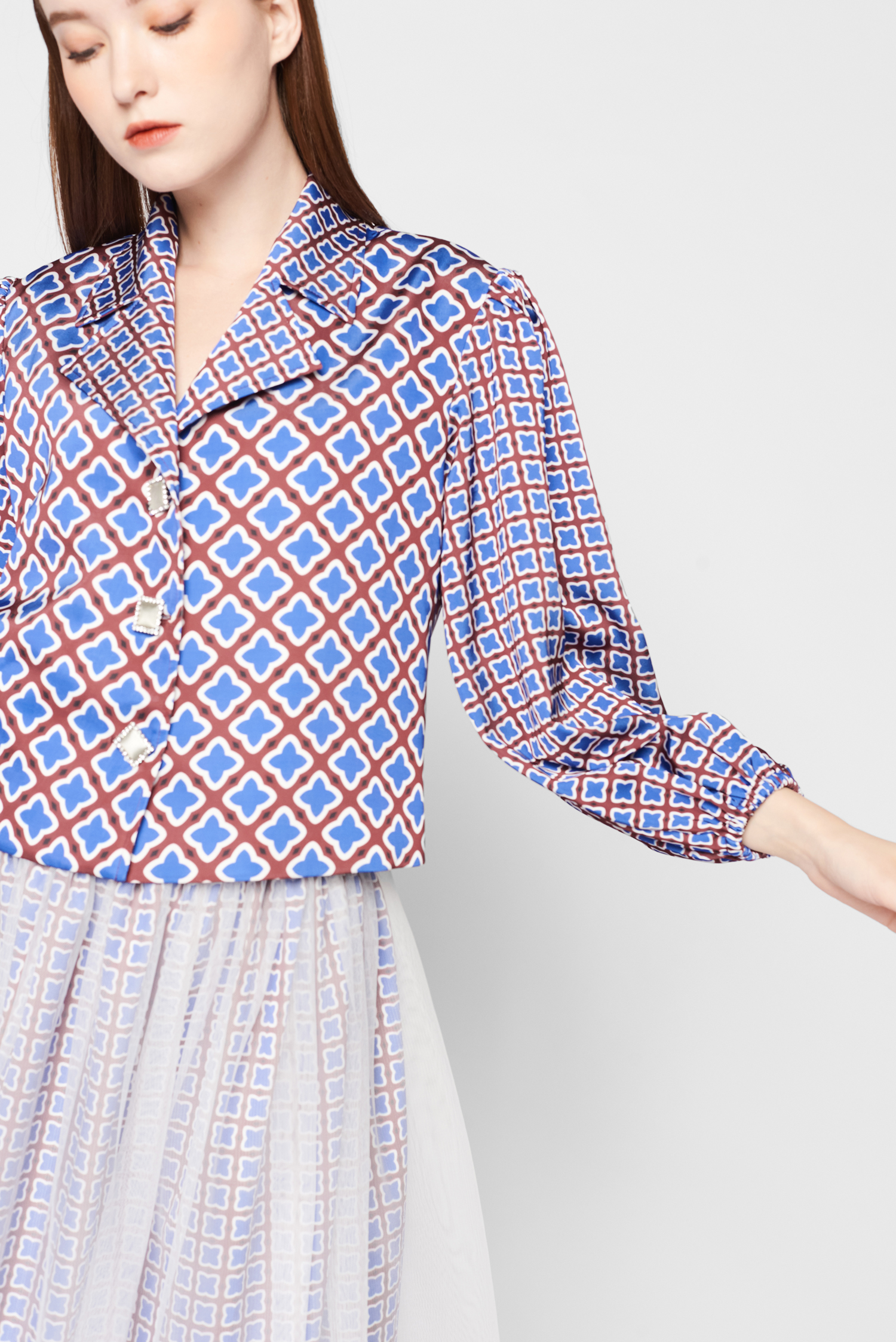 PRINTED PATTERN NEW BLOUSE